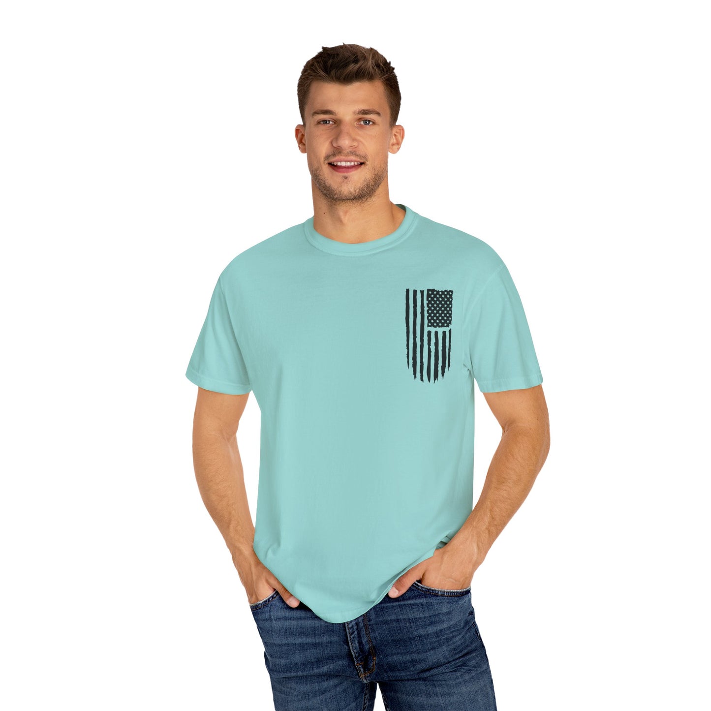 Patriotic Dad - Comfort Colors (Black Writing)