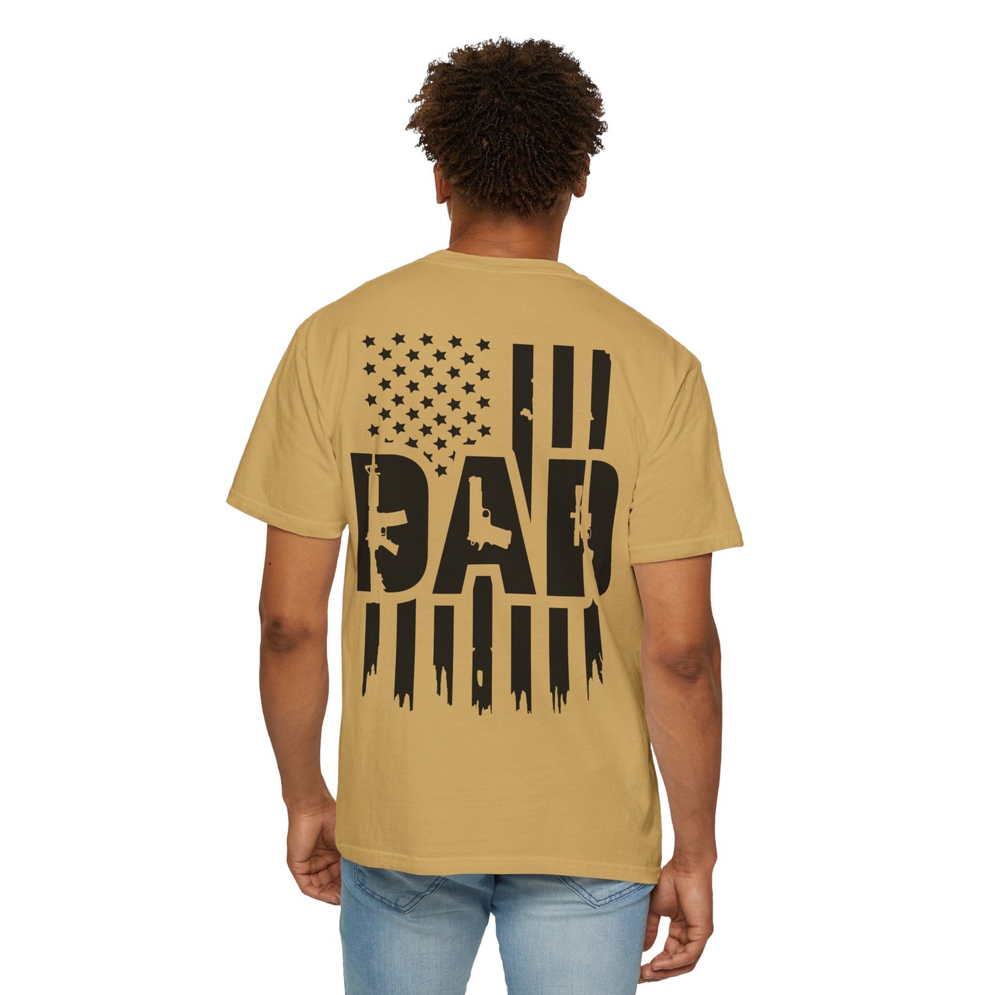 Patriotic Dad - Comfort Colors (Black Writing)