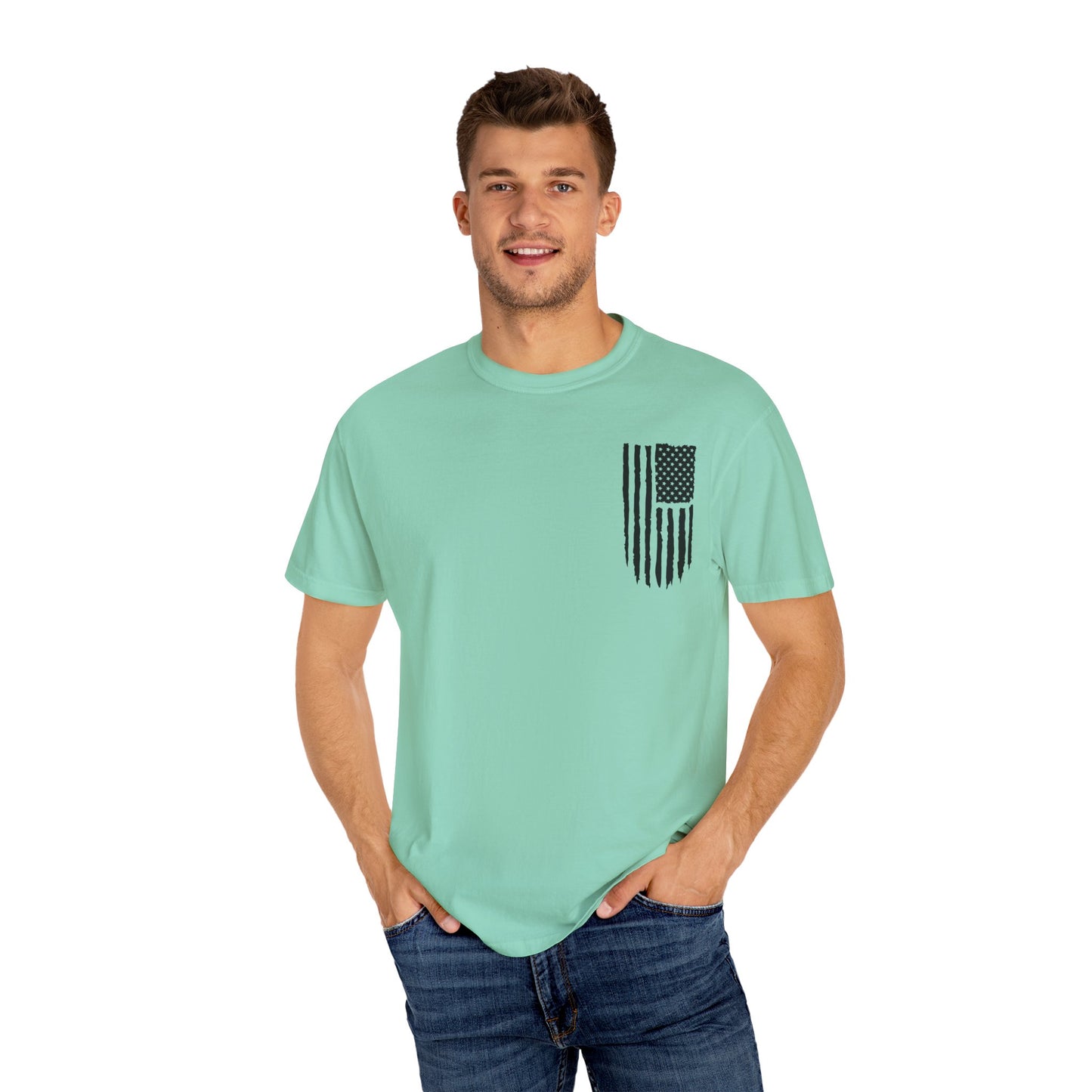Patriotic Dad - Comfort Colors (Black Writing)