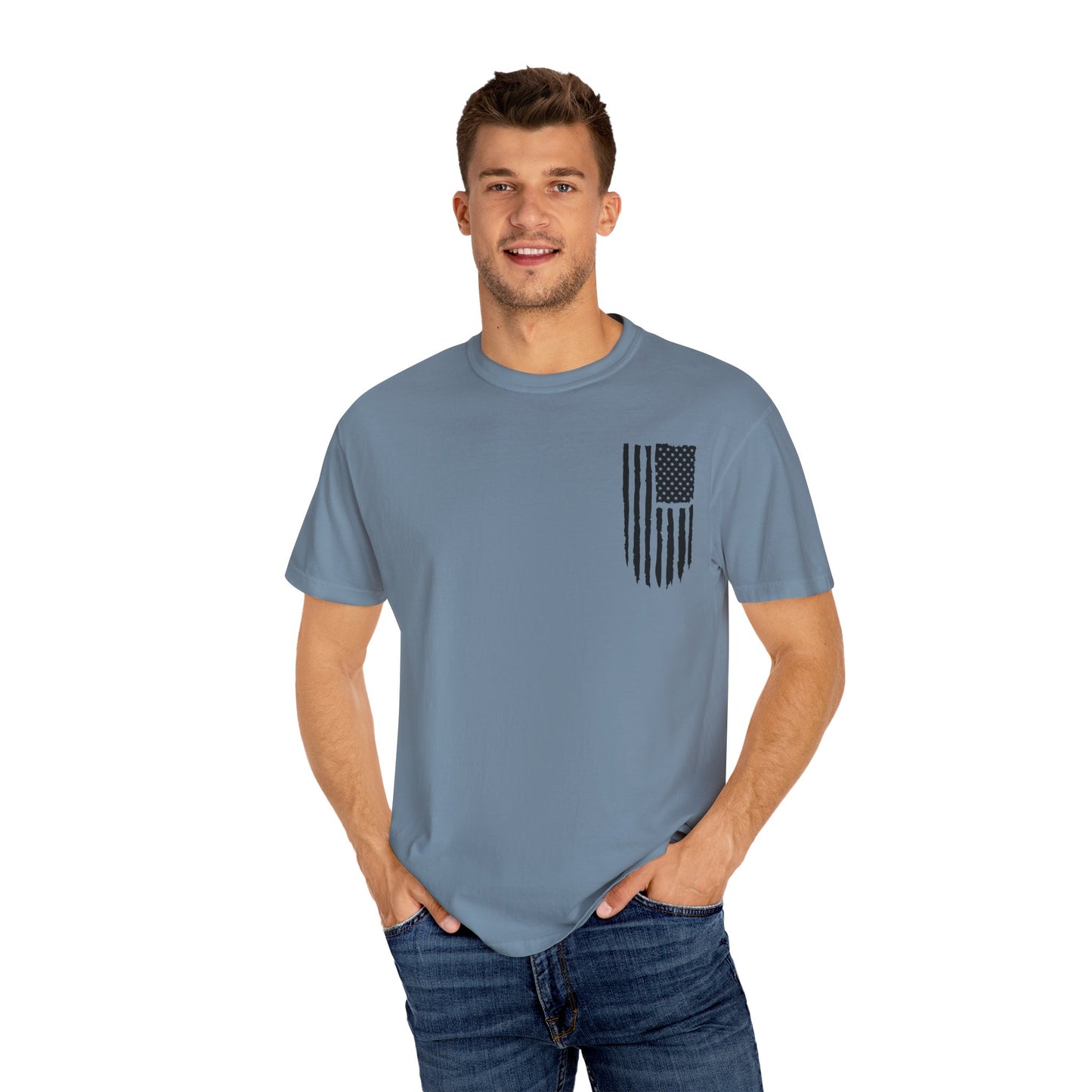 Patriotic Dad - Comfort Colors (Black Writing)