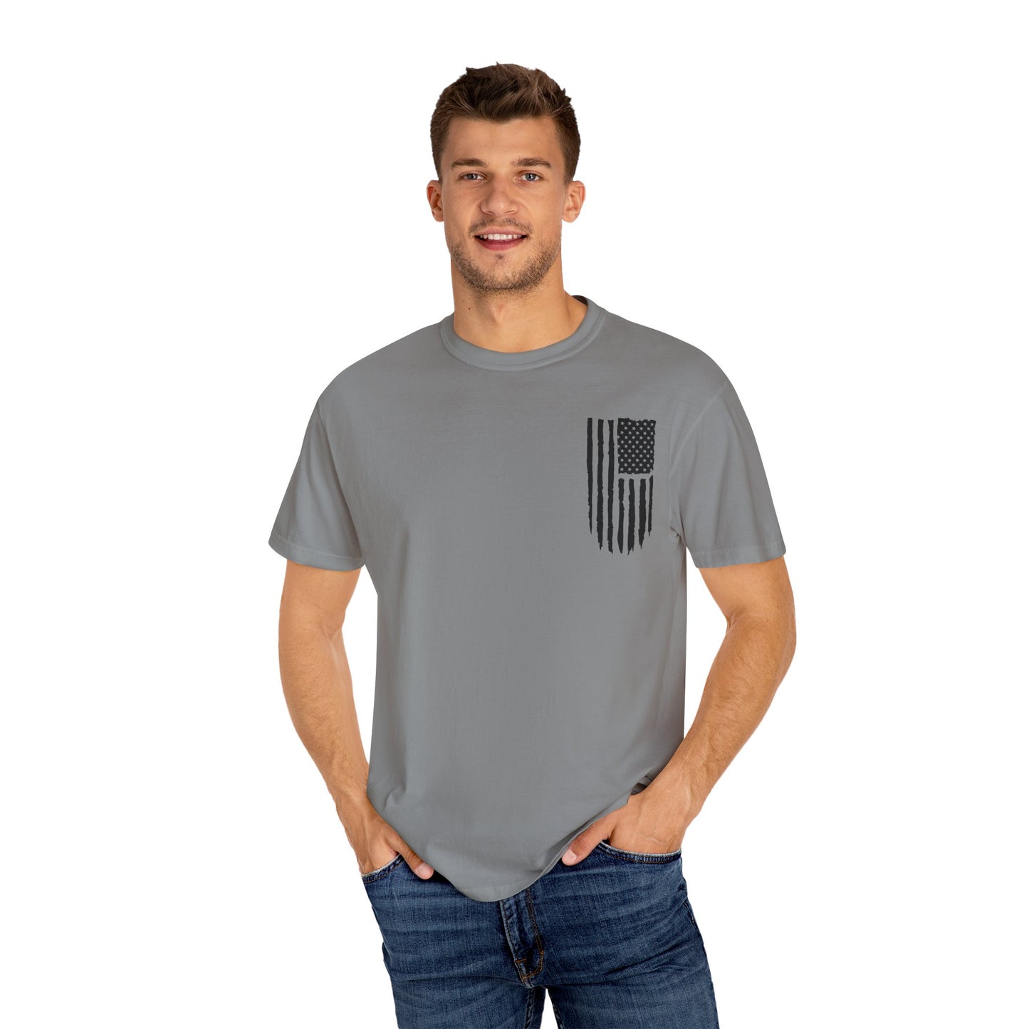 Patriotic Dad - Comfort Colors (Black Writing)