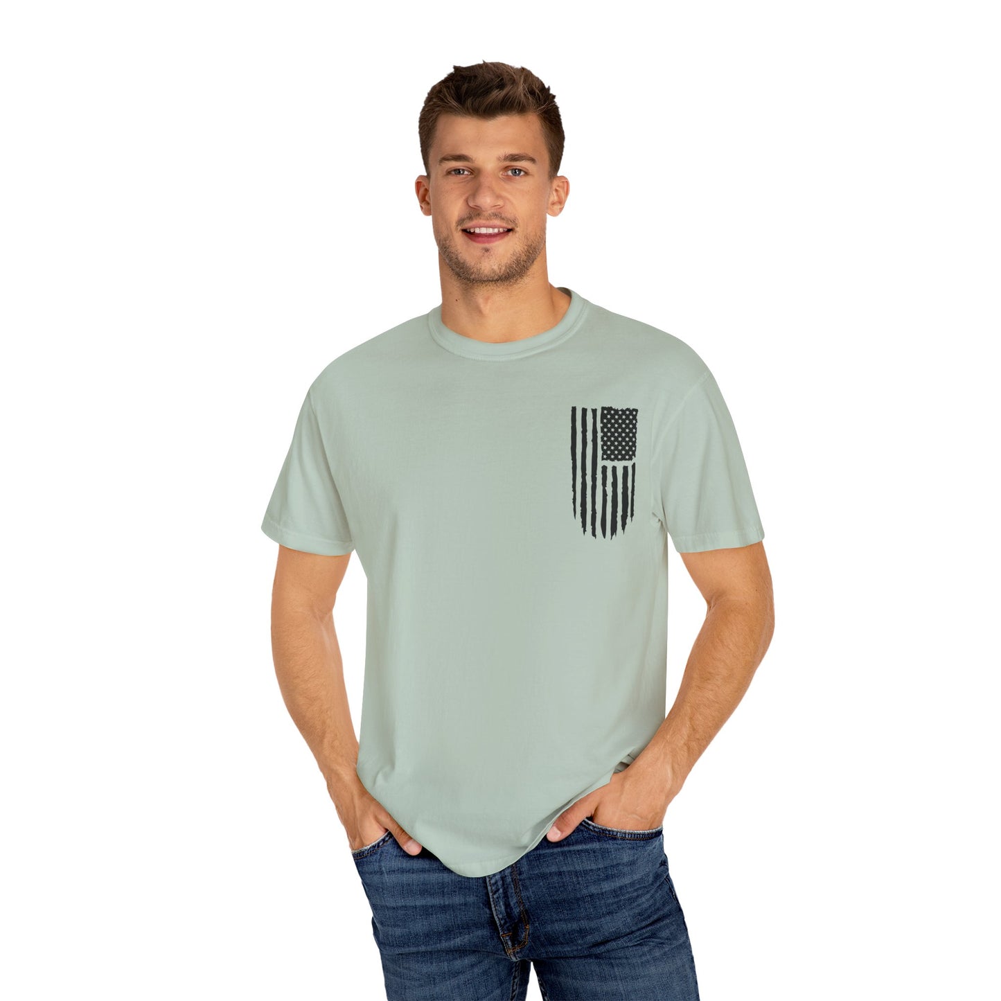 Patriotic Dad - Comfort Colors (Black Writing)