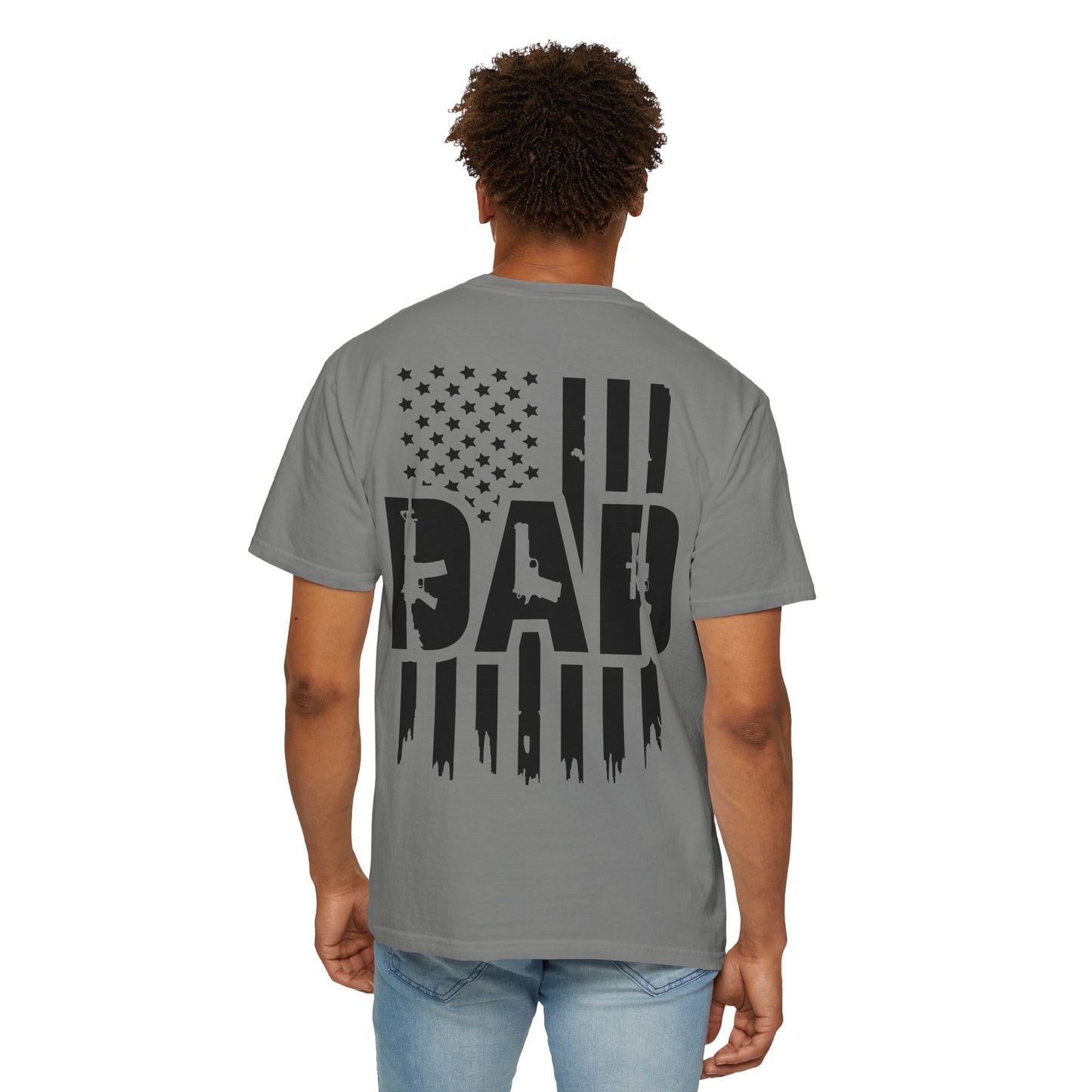 Patriotic Dad - Comfort Colors (Black Writing)