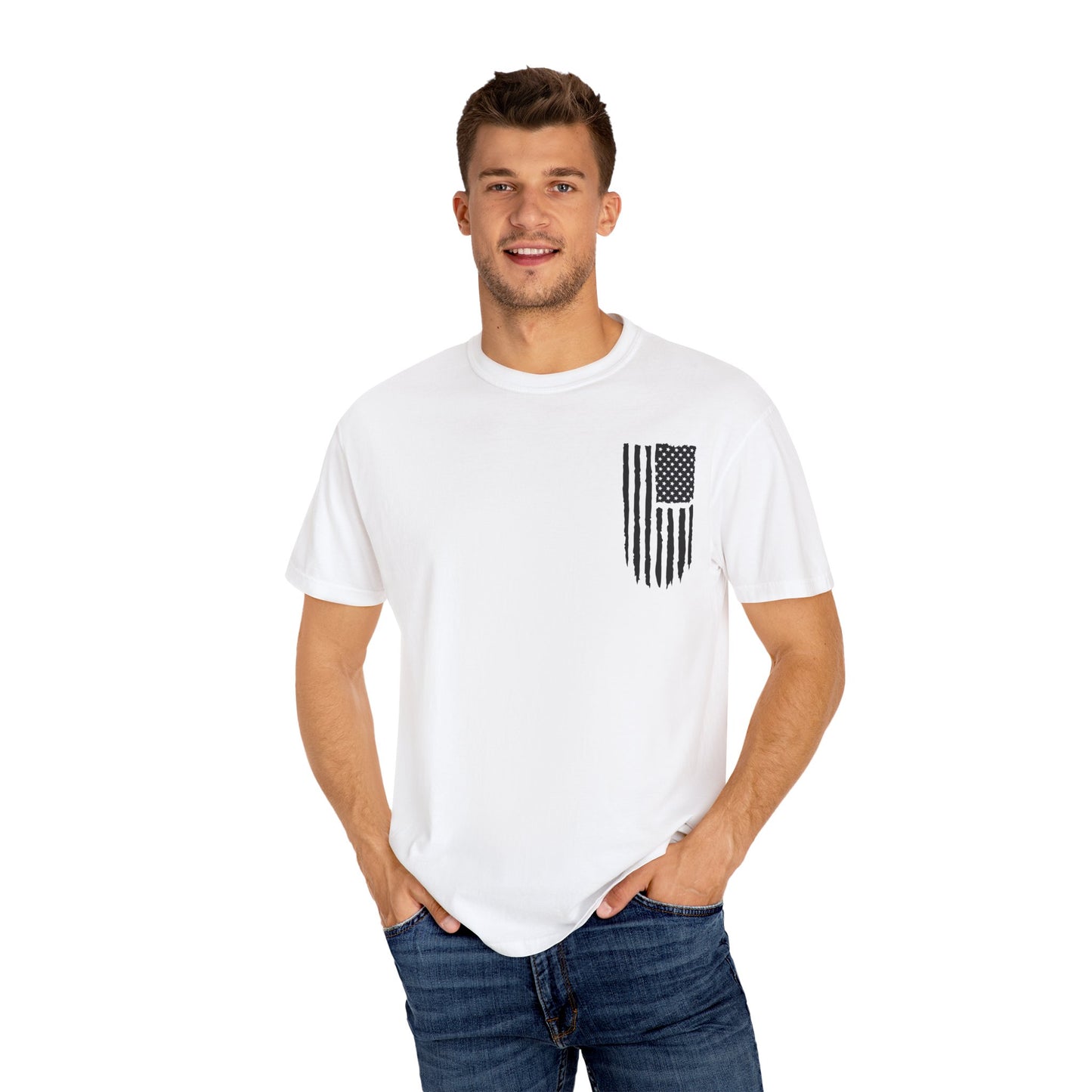 Patriotic Dad - Comfort Colors (Black Writing)