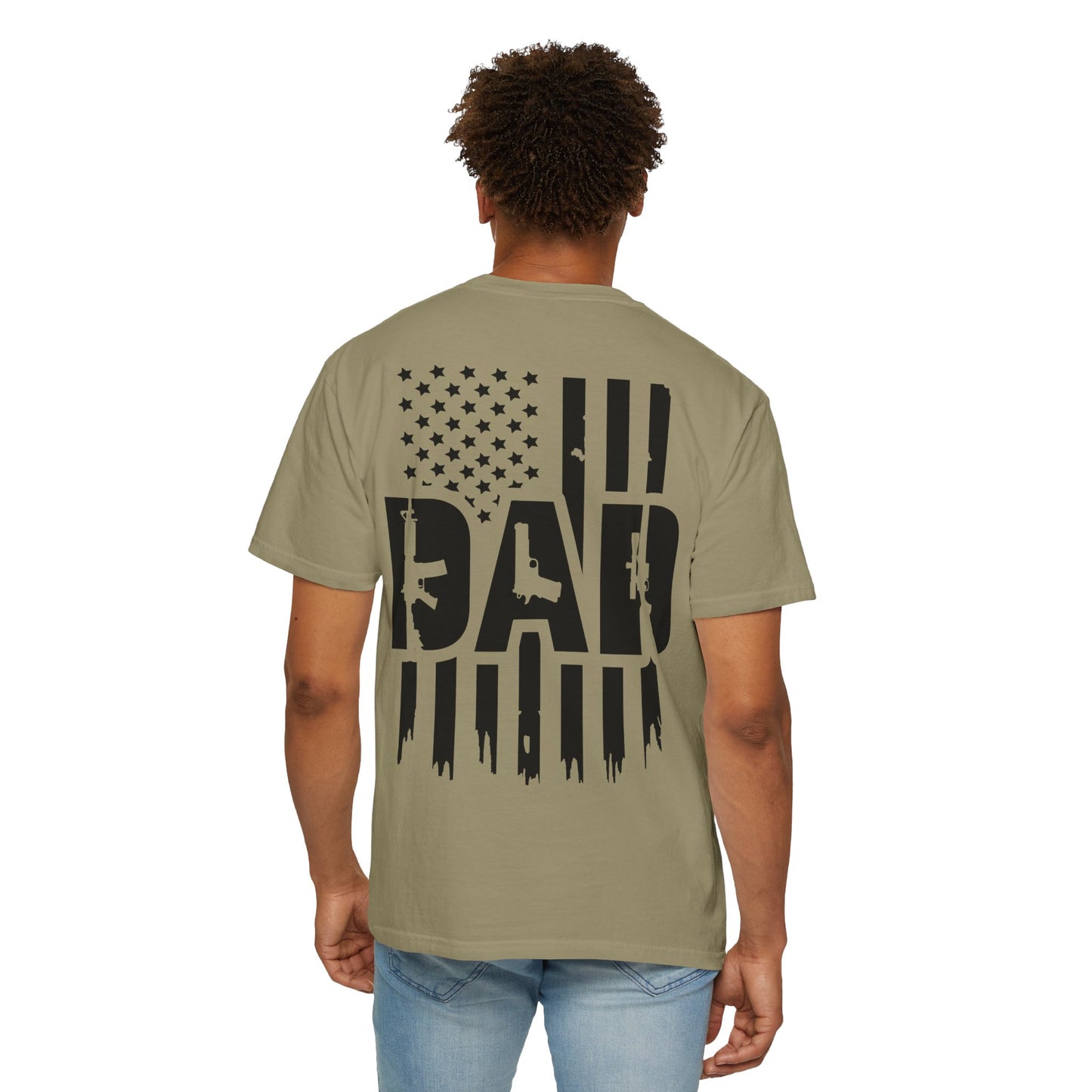 Patriotic Dad - Comfort Colors (Black Writing)