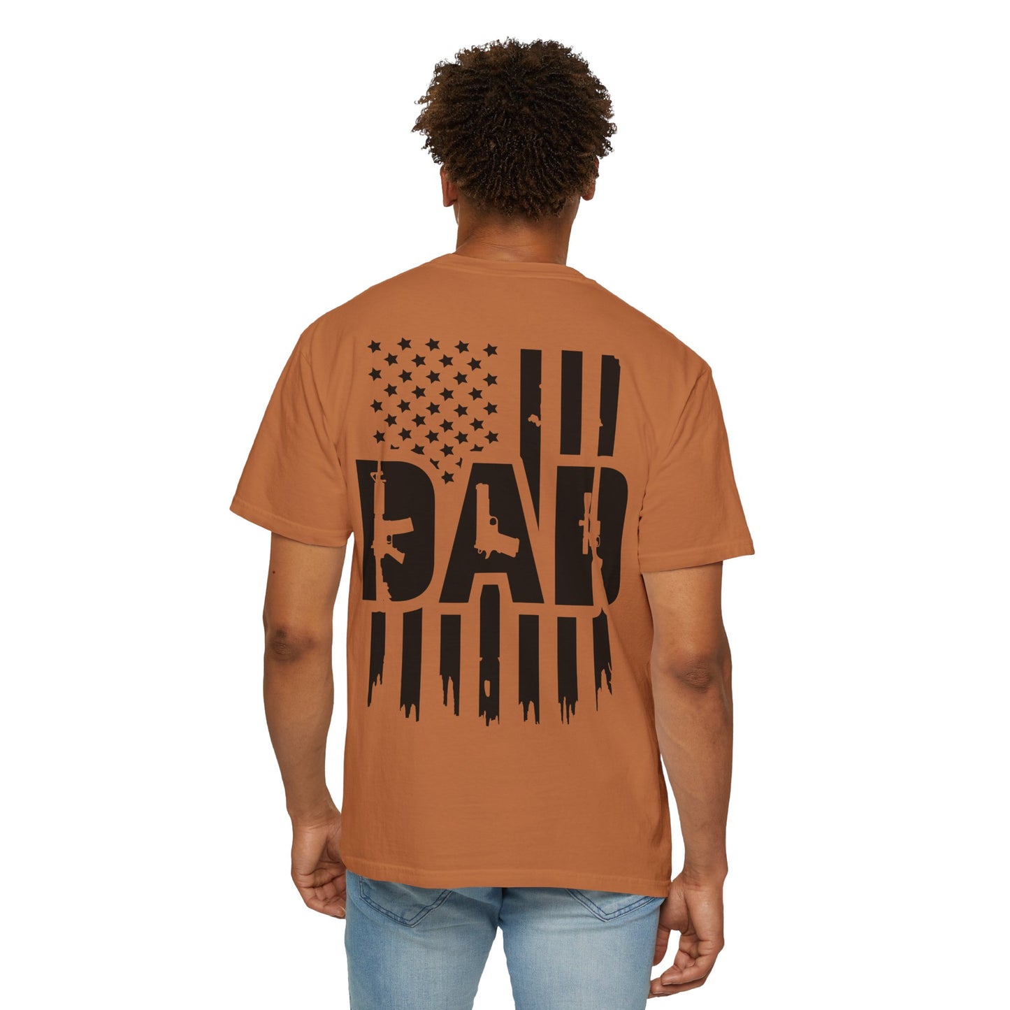Patriotic Dad - Comfort Colors (Black Writing)