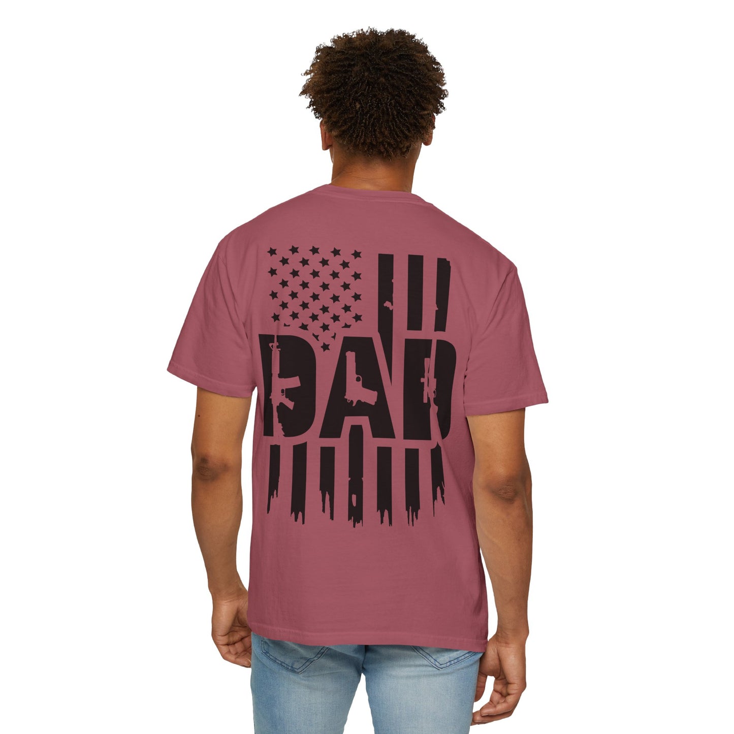 Patriotic Dad - Comfort Colors (Black Writing)