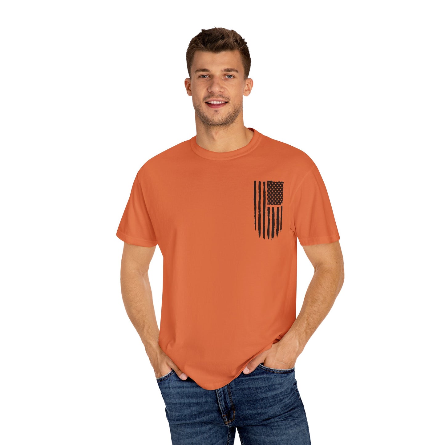 Patriotic Dad - Comfort Colors (Black Writing)