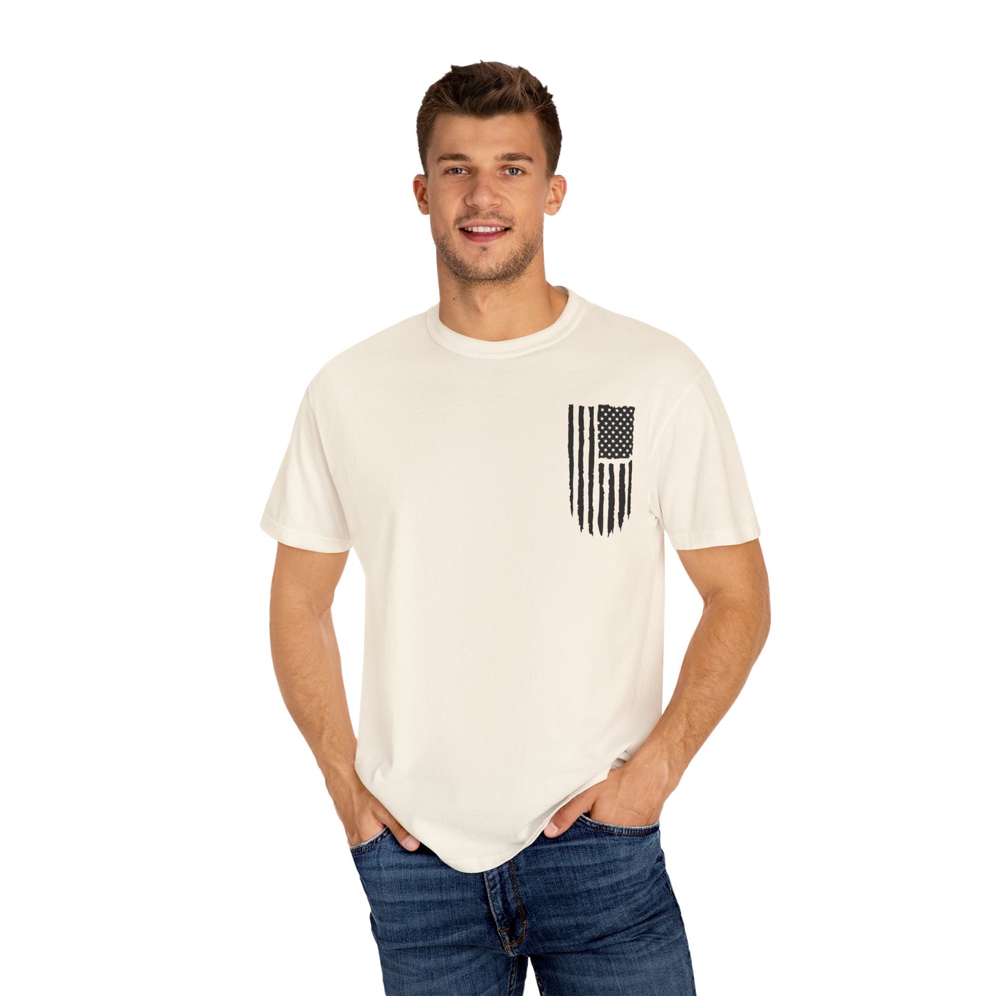 Patriotic Dad - Comfort Colors (Black Writing)