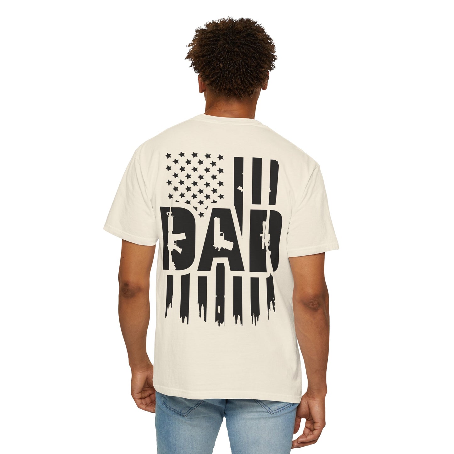 Patriotic Dad - Comfort Colors (Black Writing)