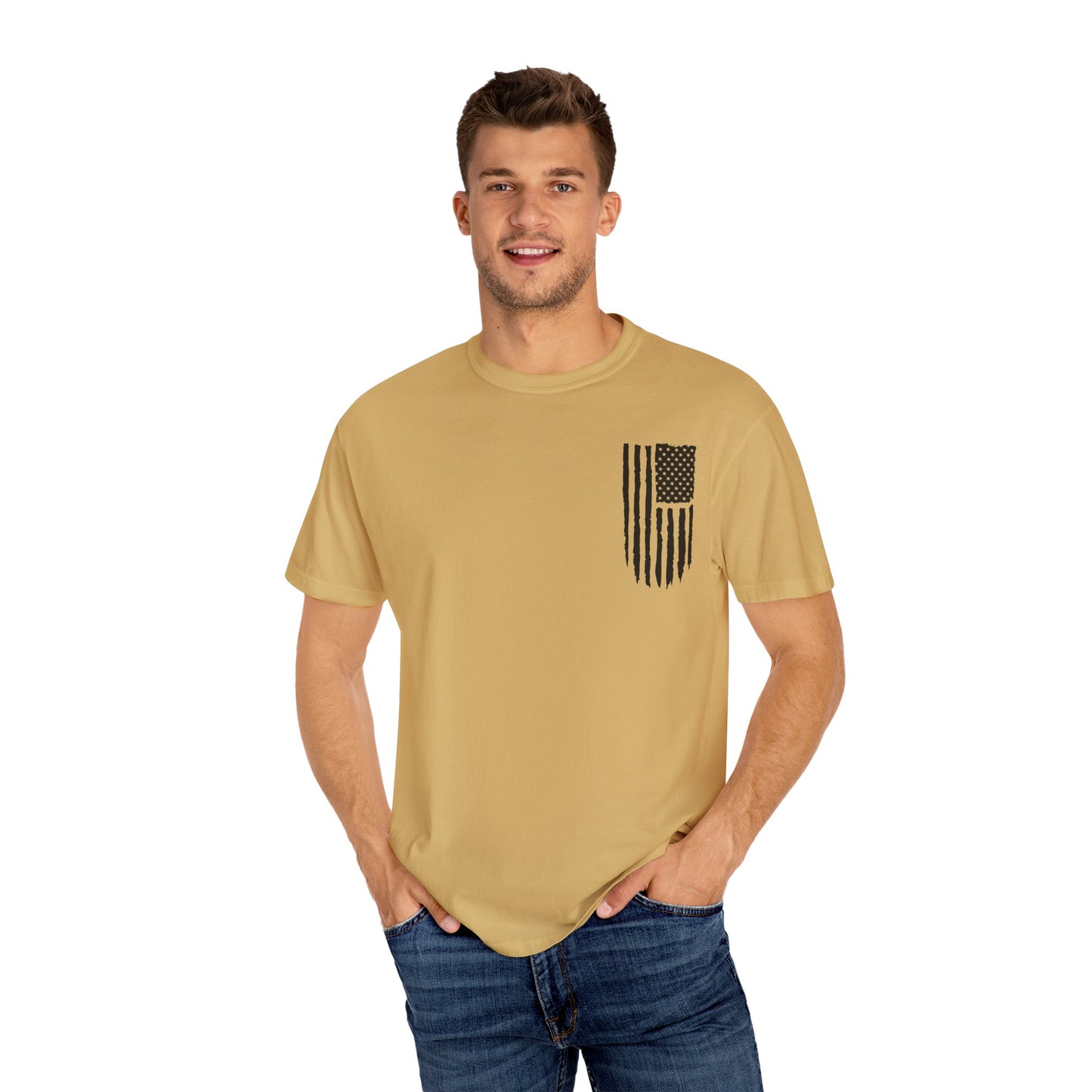 Patriotic Dad - Comfort Colors (Black Writing)