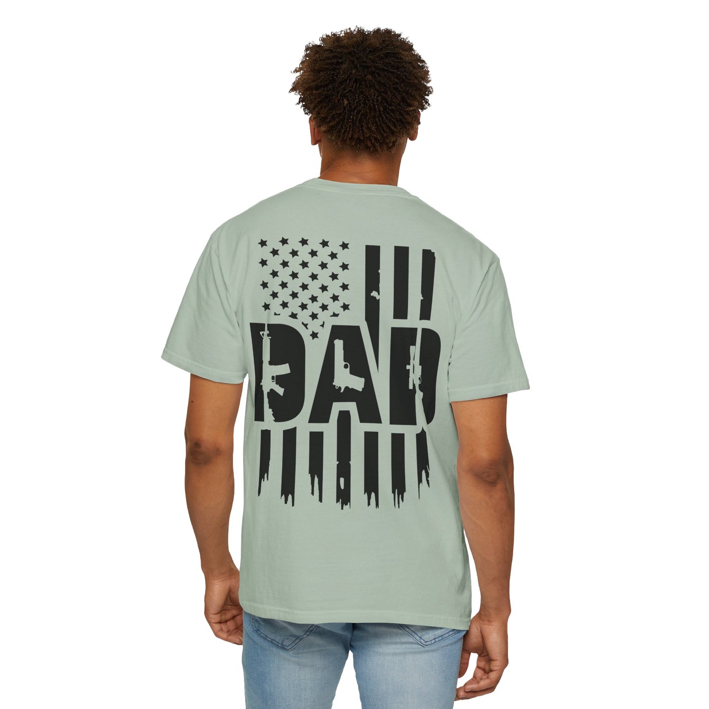 Patriotic Dad - Comfort Colors (Black Writing)