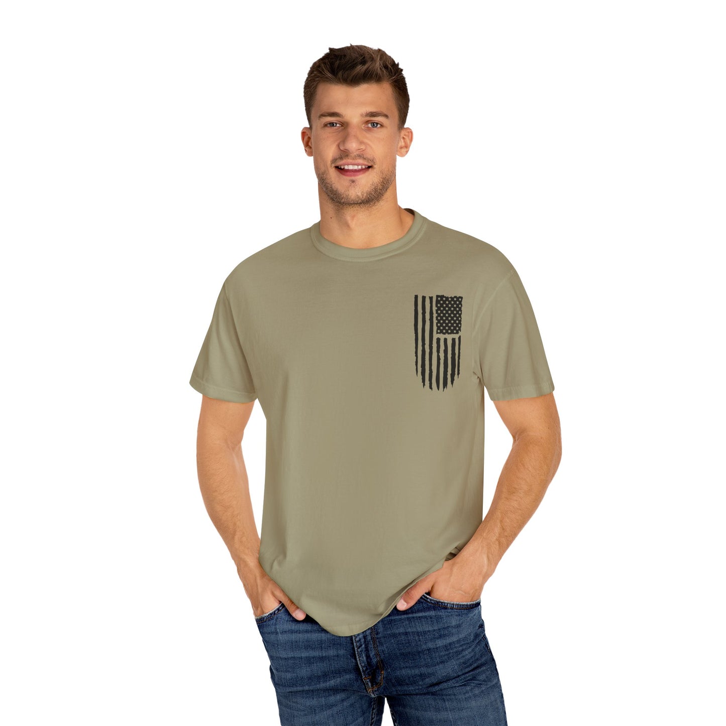 Patriotic Dad - Comfort Colors (Black Writing)