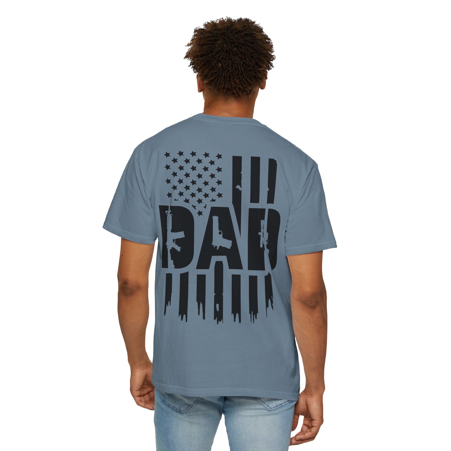 Patriotic Dad - Comfort Colors (Black Writing)