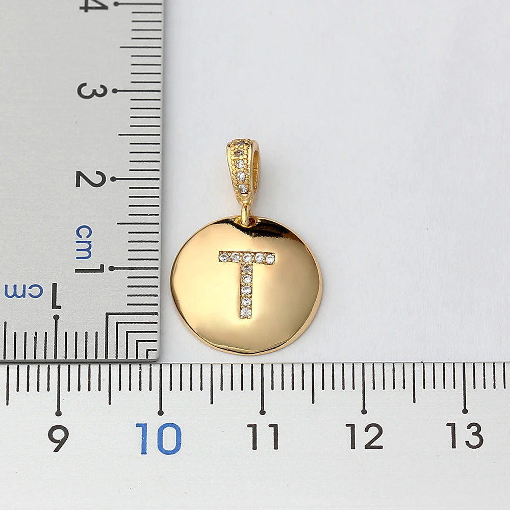 Women's Initial Charm Necklace