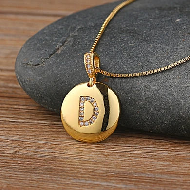 Women's Initial Charm Necklace
