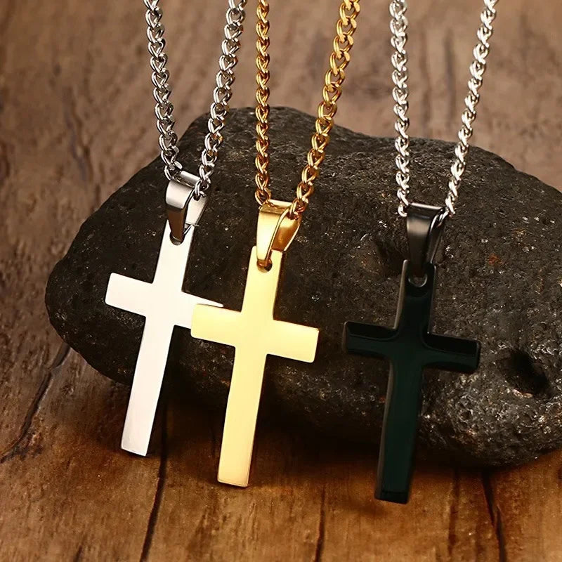 Men's Classic Cross Pendant Necklace