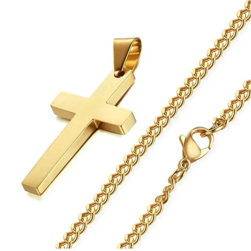 Men's Classic Cross Pendant Necklace