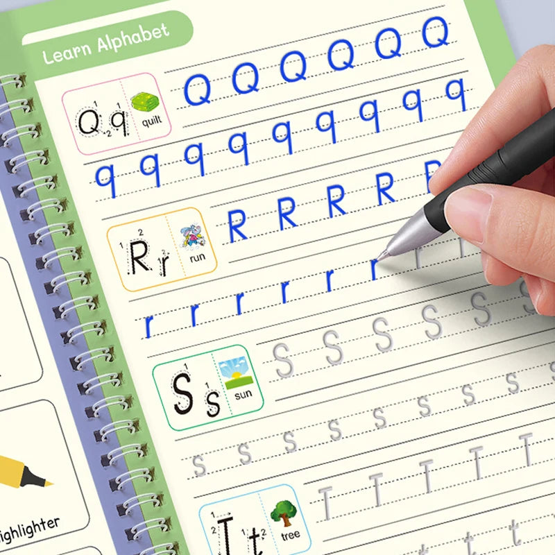 Reusable Fading Ink Writing and Drawing Copybook