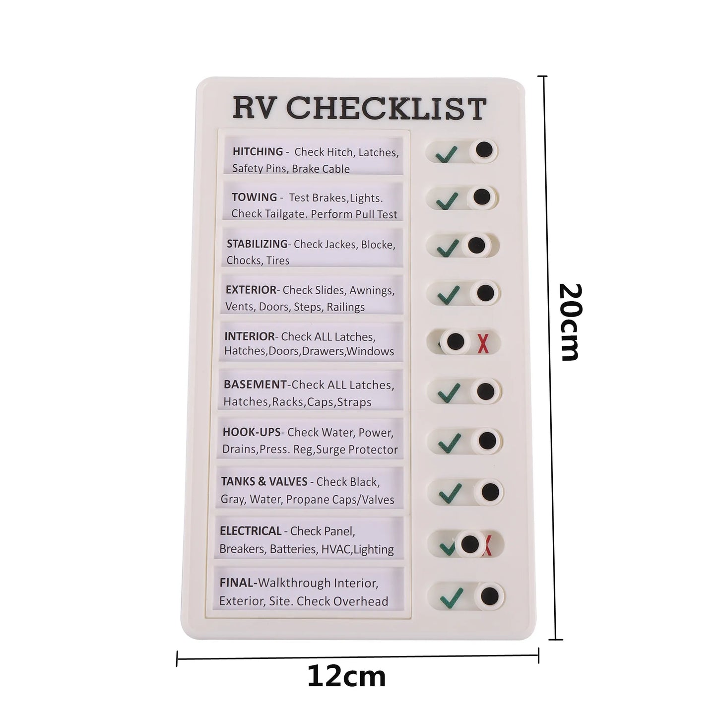 Childrens Reusable Daily Checklist