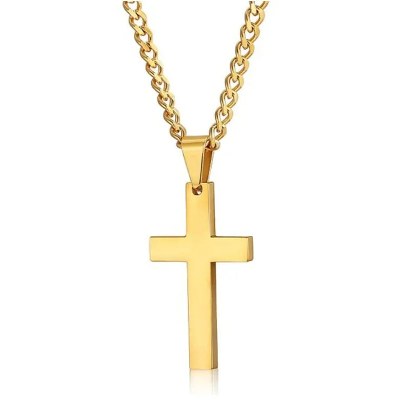 Men's Classic Cross Pendant Necklace