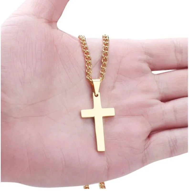 Men's Classic Cross Pendant Necklace