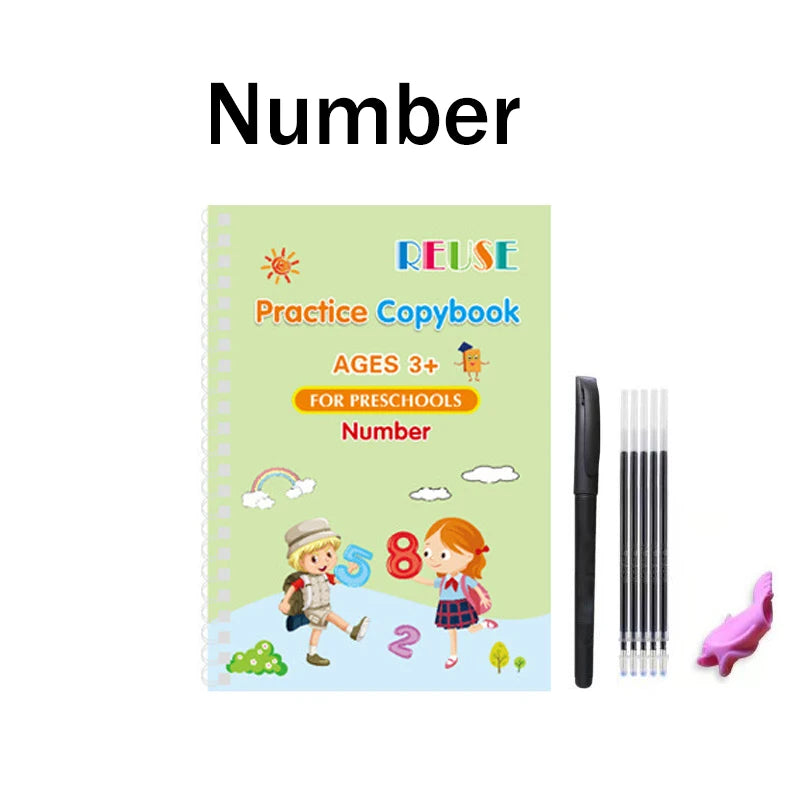 Reusable Fading Ink Writing and Drawing Copybook