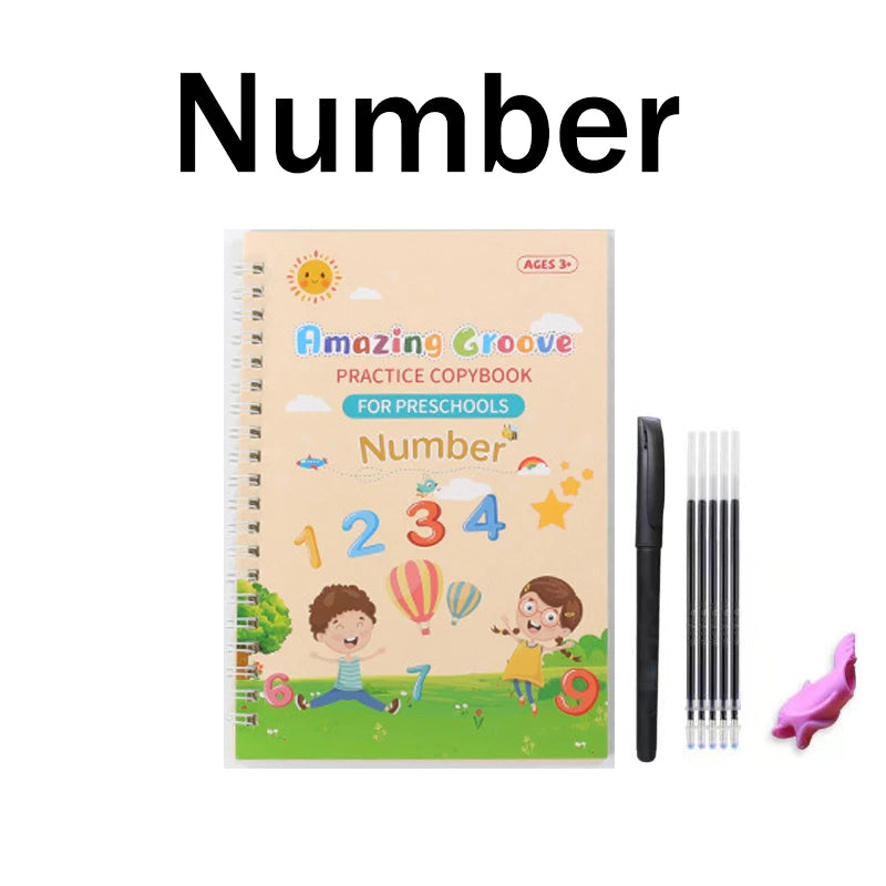 Reusable Fading Ink Writing and Drawing Copybook