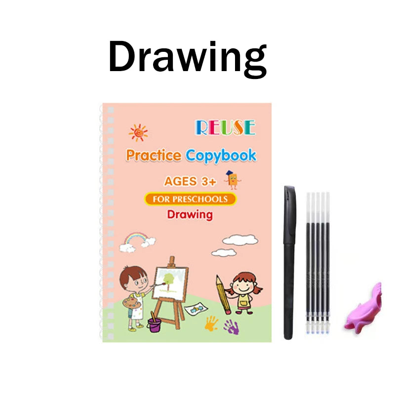 Reusable Fading Ink Writing and Drawing Copybook