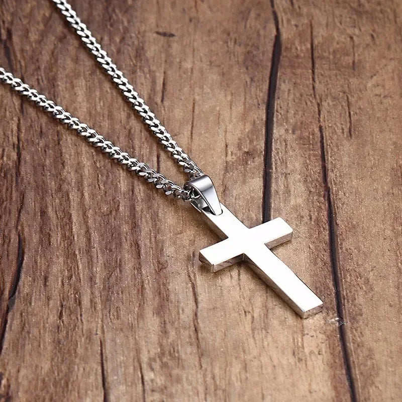 Men's Classic Cross Pendant Necklace