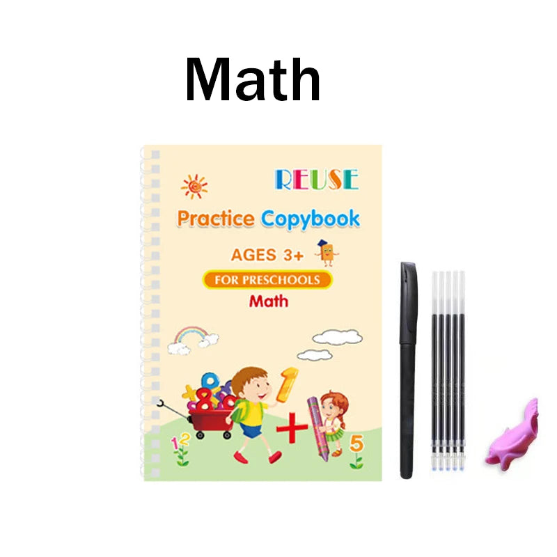 Reusable Fading Ink Writing and Drawing Copybook