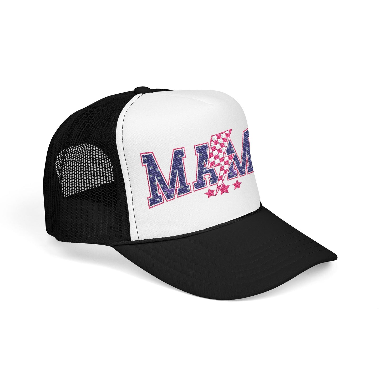 Red White and Blue MAMA Foam Trucker Hat