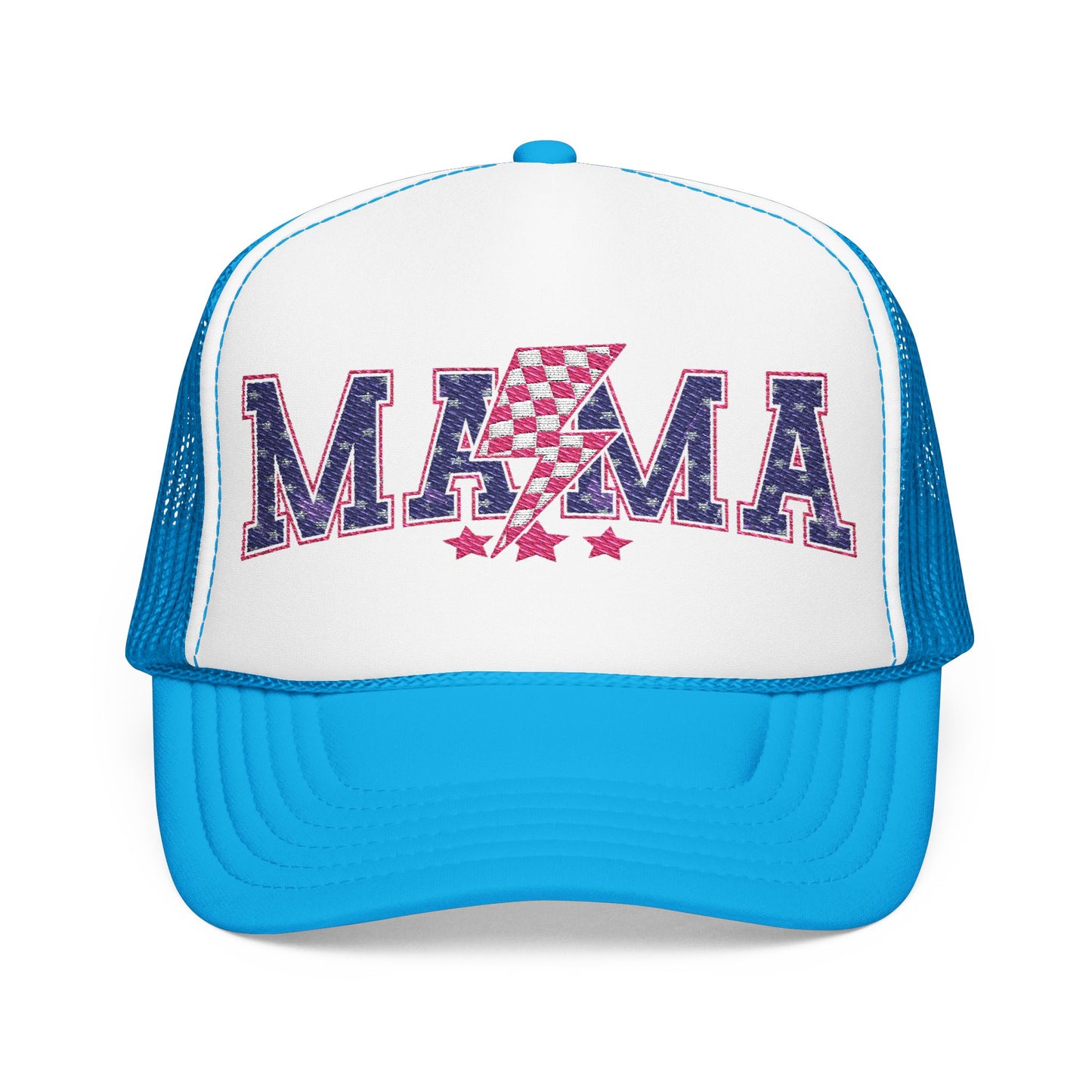 Red White and Blue MAMA Foam Trucker Hat