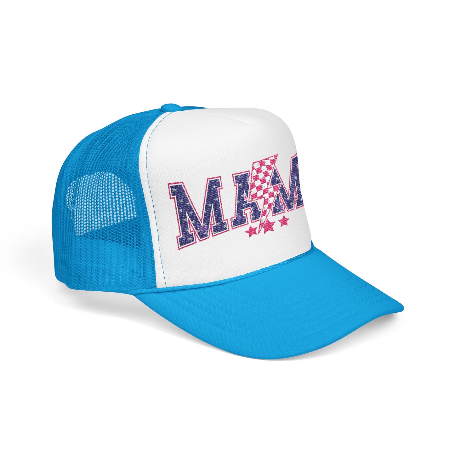 Red White and Blue MAMA Foam Trucker Hat