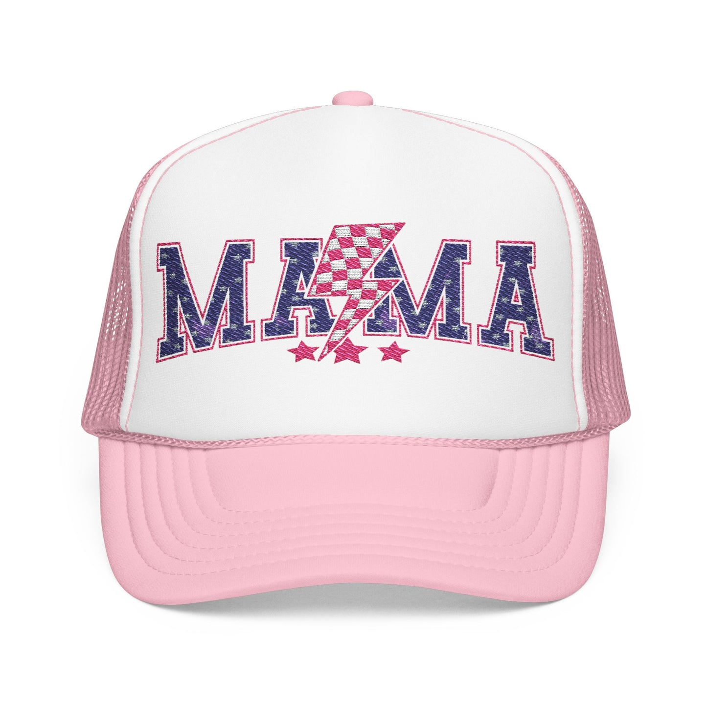 Red White and Blue MAMA Foam Trucker Hat