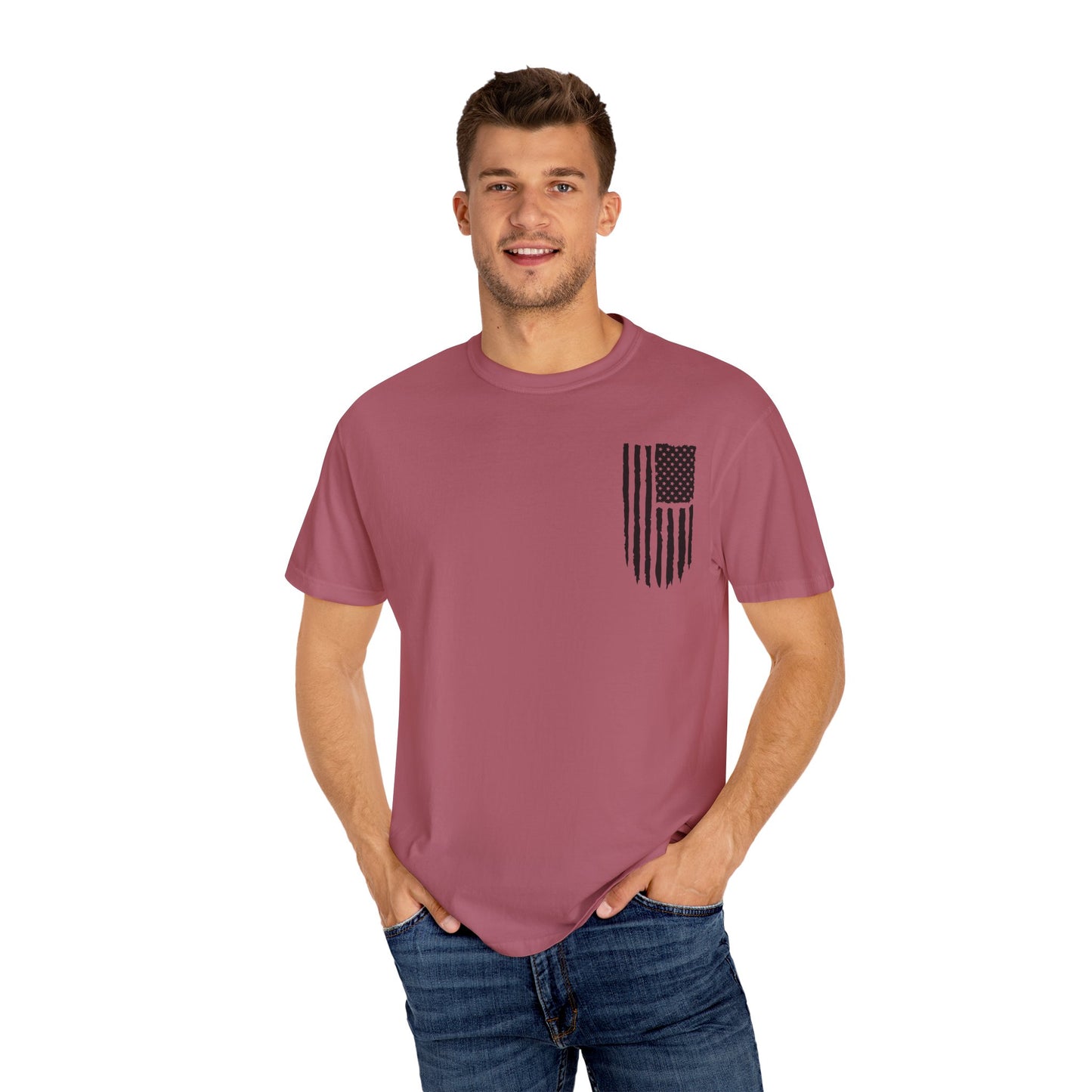 Patriotic Dad - Comfort Colors (Black Writing)