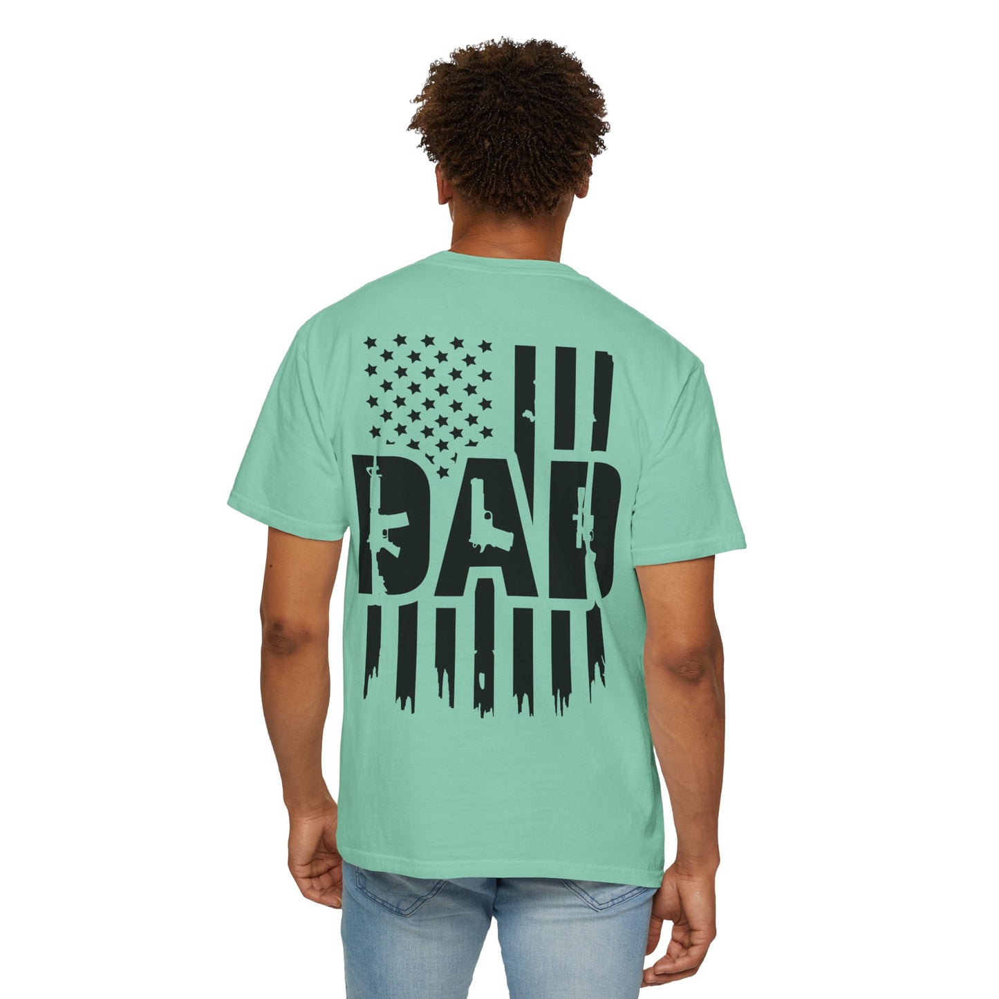 Patriotic Dad - Comfort Colors (Black Writing)