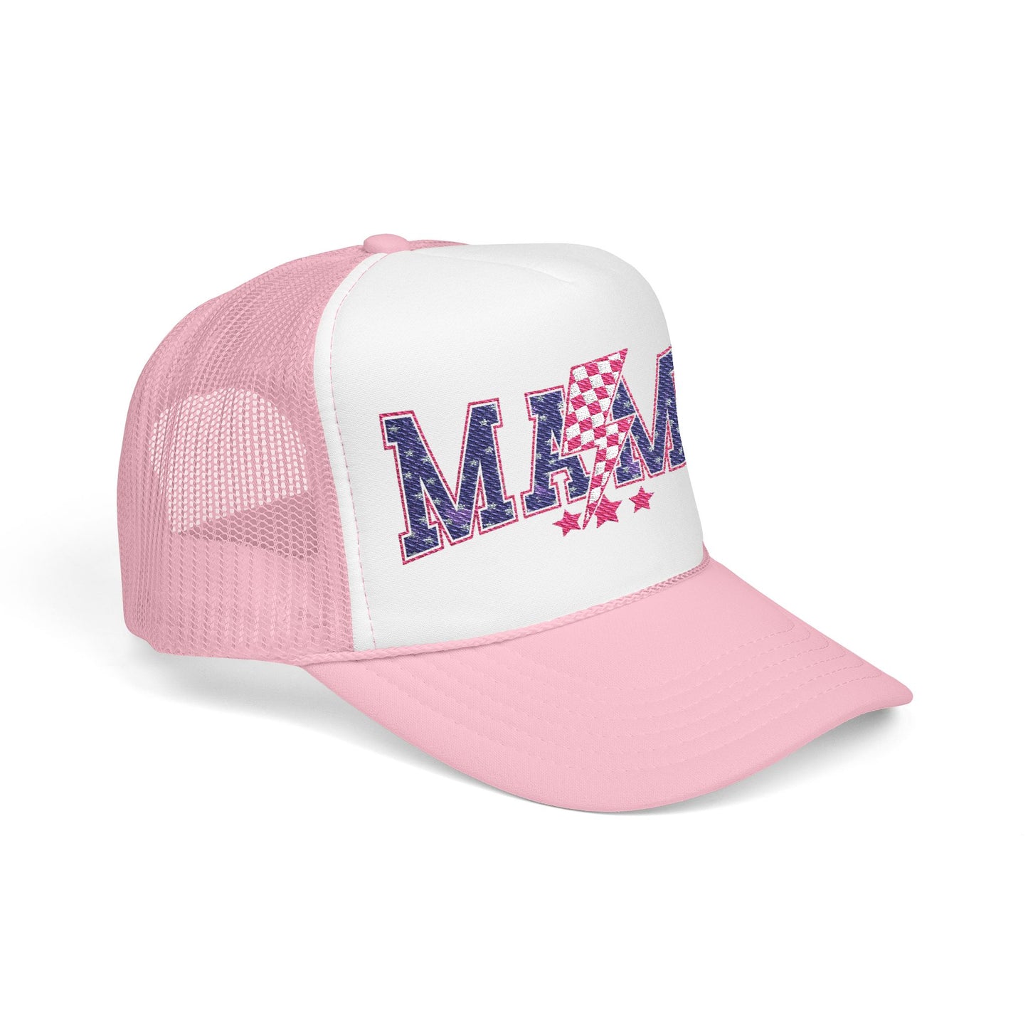 Red White and Blue MAMA Foam Trucker Hat