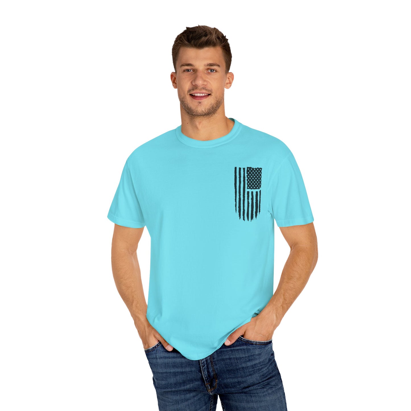 Patriotic Dad - Comfort Colors (Black Writing)