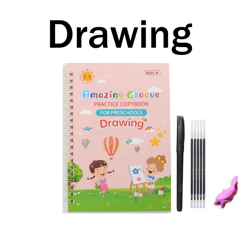 Reusable Fading Ink Writing and Drawing Copybook