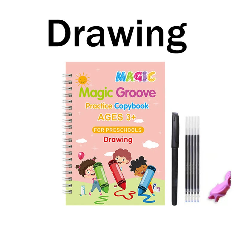 Reusable Fading Ink Writing and Drawing Copybook