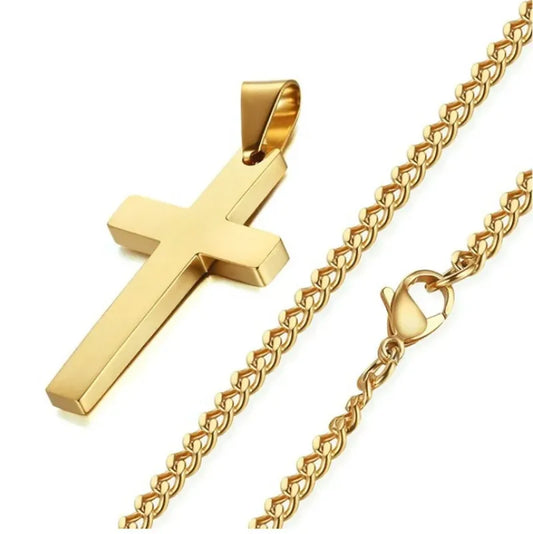 Men's Classic Cross Pendant Necklace