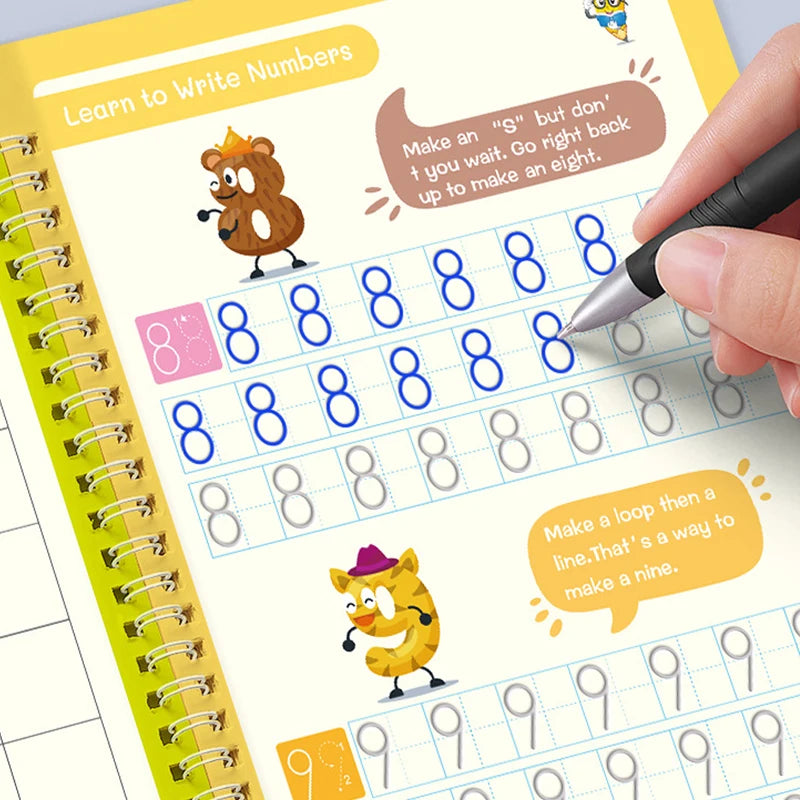Reusable Fading Ink Writing and Drawing Copybook