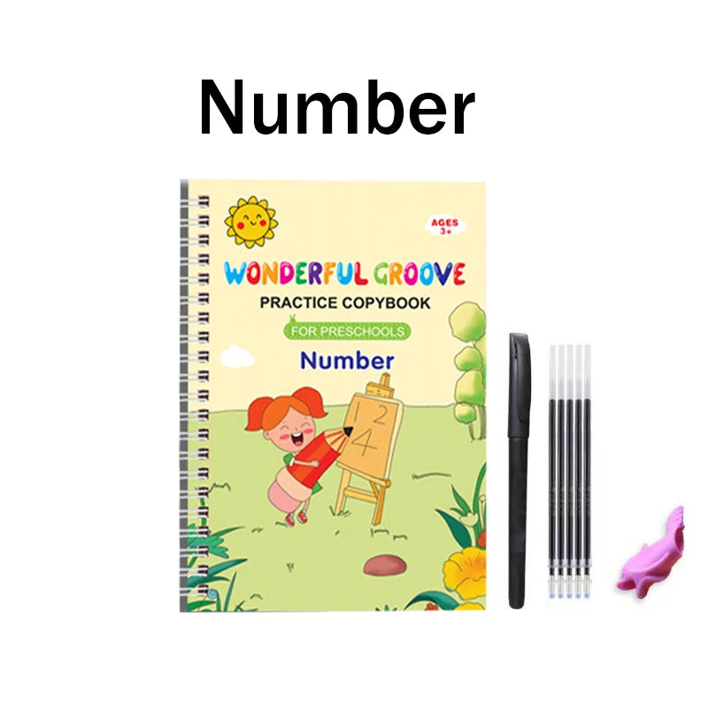Reusable Fading Ink Writing and Drawing Copybook