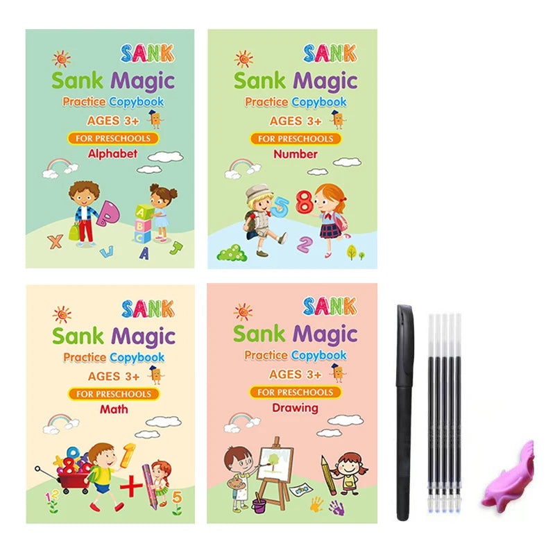 Reusable Fading Ink Writing and Drawing Copybook